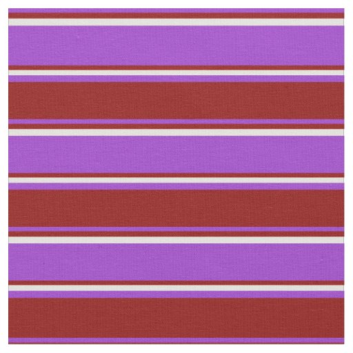 Dark Orchid, Dark Red, and Light Yellow Lines Fabric