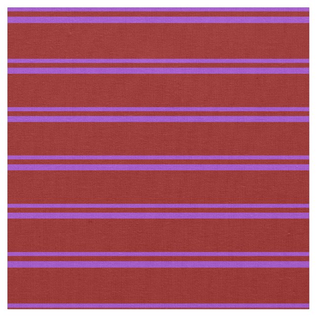 Dark Orchid & Dark Red Lines Fabric (Close Up)