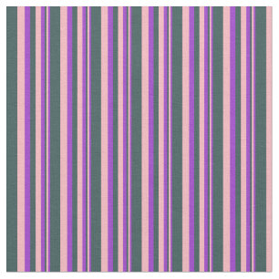 Dark Orchid, Light Pink, and Dark Slate Gray Fabric