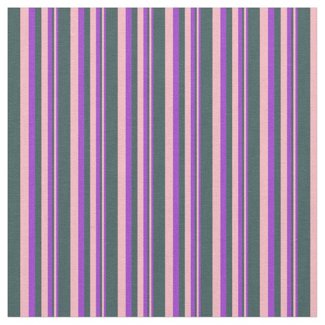 Dark Orchid, Light Pink, and Dark Slate Gray Fabric (Close Up)