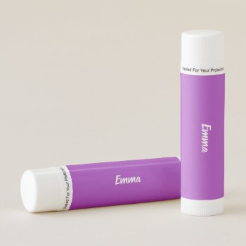 Dark Orchid Personalized Custom Lip Balm by LokisColors at Zazzle