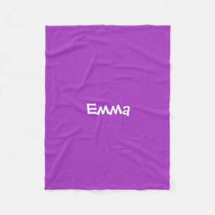 Dark Orchid Personalized Fleece Blanket