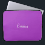 Dark Orchid Personalized Laptop Sleeve<br><div class="desc">A beautiful shade of purple we named this one dark orchid.   Some of the products also incorporate dark orchid and white polka dots.   These items are a blank canvas ready for your text or image.</div>