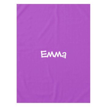 Dark Orchid Personalized Tablecloth by LokisColors at Zazzle