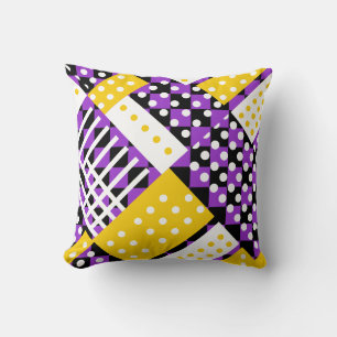 Dark Orchid purple Throw Pillow