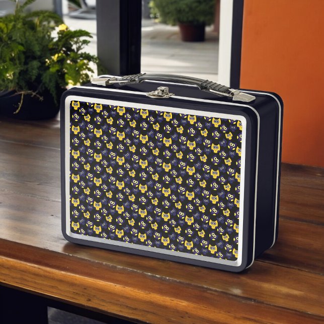 Dark Owl  Metal Lunch Box (Lunchbox )
