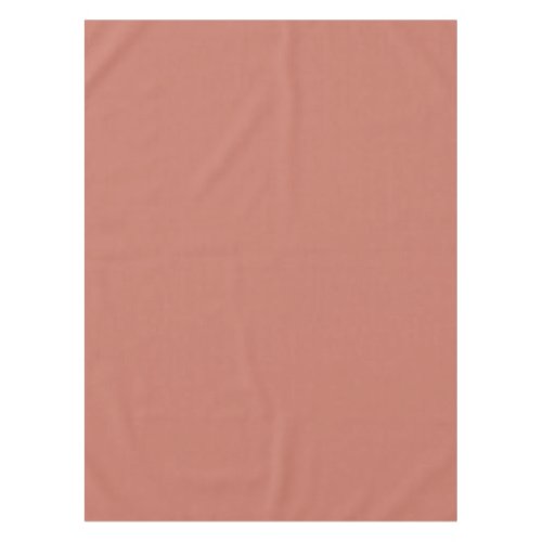 Dark Pastel Peach Solid Color Pairs Blood Orange Tablecloth