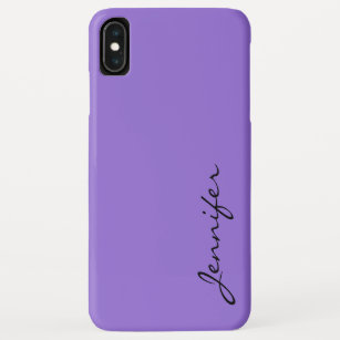 Dark pastel purple color background iPhone XS max case