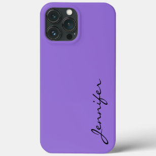 Dark pastel purple color background iPhone 13 pro max case