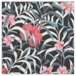 Dark pattern with flowers fabric