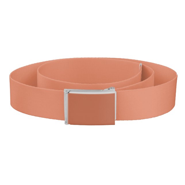 Dark Peach (solid color)  Belt (Coil)