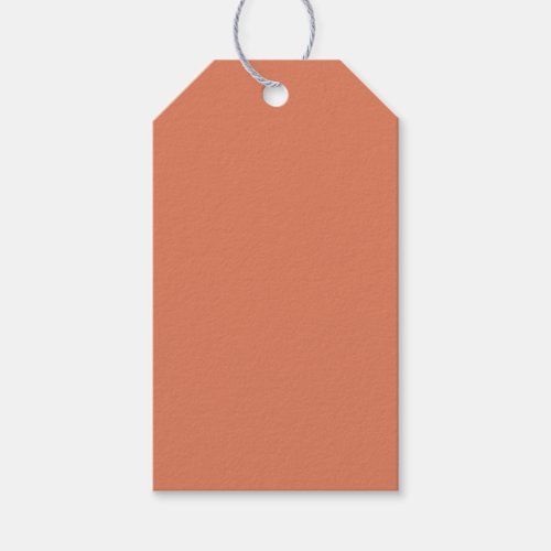 Dark Peach solid color  Gift Tags