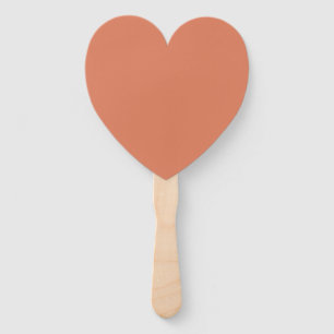 Dark Peach (solid color) Hand Fan