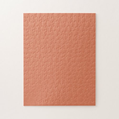 Dark Peach solid color  Jigsaw Puzzle