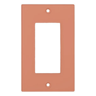 Dark Peach (solid color) Light Switch Cover
