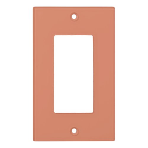 Dark Peach solid color  Light Switch Cover