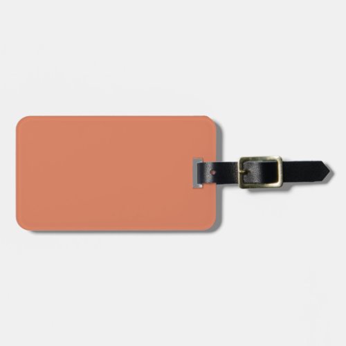 Dark Peach solid color  Luggage Tag