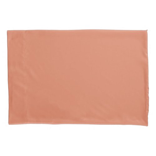 Dark Peach solid color Pillow Case