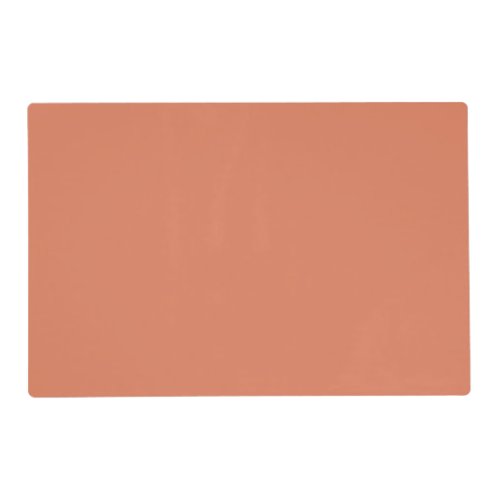 Dark Peach solid color  Placemat