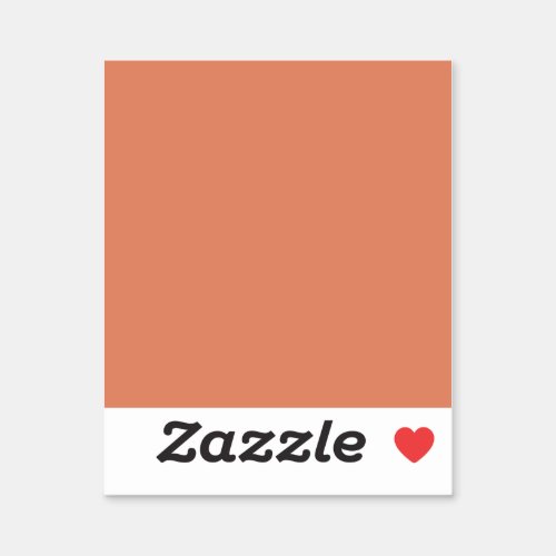 Dark Peach solid color  Sticker