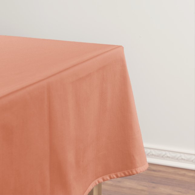 Dark Peach (solid color)  Tablecloth (In Situ)