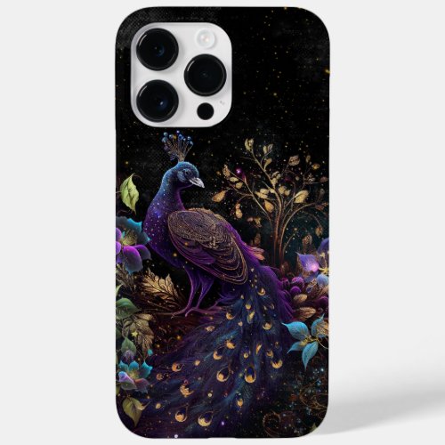 Dark Peacock Digital Art Design 9 Case_Mate iPhone 14 Pro Max Case