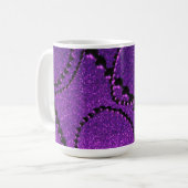 Dark Pearls with Purple Metallic Fleck Coffee Mug (Front Left)