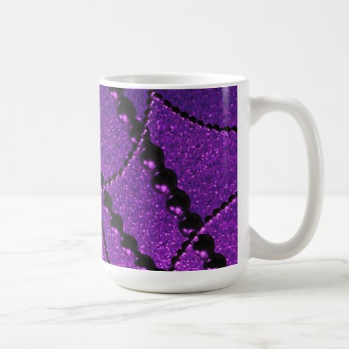 Dark Pearls with Purple Metallic Fleck Coffee Mug