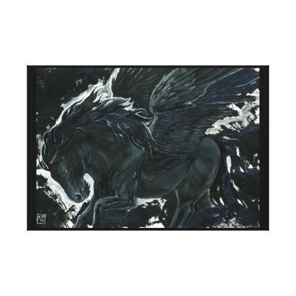 Dark Pegasus Canvas Print