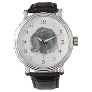 Dark Pekingese Watch