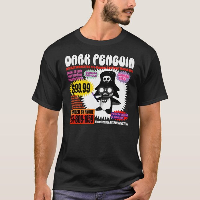 Dark Penguin Actionfigure T-Shirt (Front)