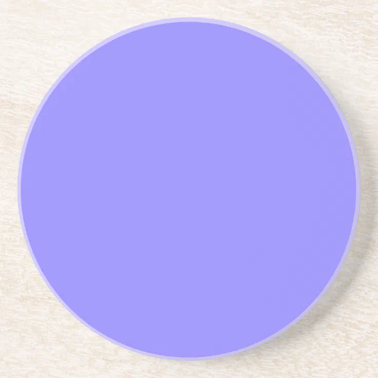 Dark Periwinkle Color Background Purple Violet Coaster | Zazzle