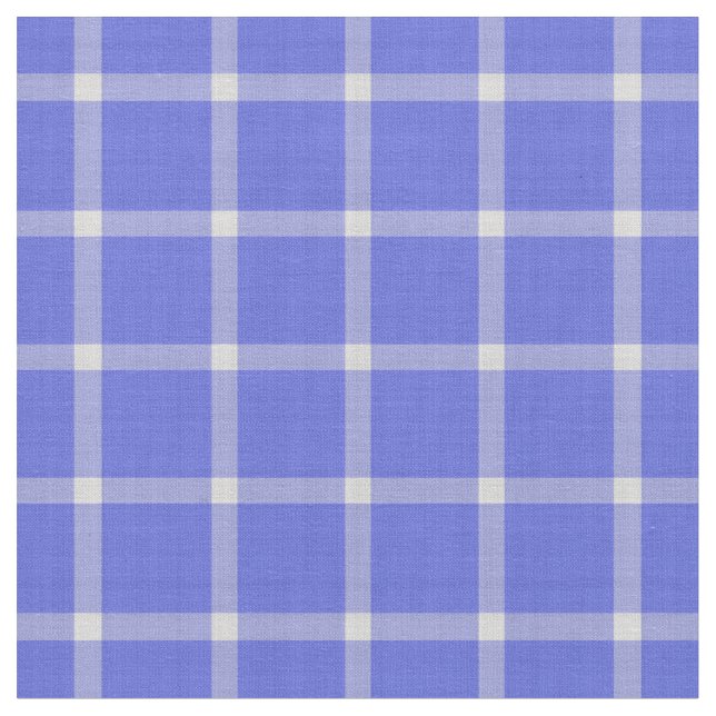 Dark Periwinkle Large Plaid Fabric (Close Up)