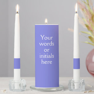 Dark Periwinkle Purple Custom Unity Candle Set