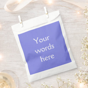 Dark Periwinkle Purple Favor Bag