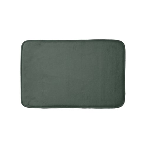 Dark Pewter Green Gray Solid Color SW 0041 Bath Mat