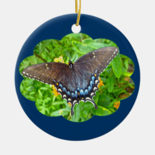 Dark Phase Tiger Swallowtail Butterfly Ornament