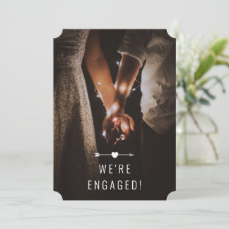 Dark Photo | Engagement Announcement | Card | Bttm