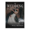 Dark Photo Magazine Type Elegant QR Code Wedding