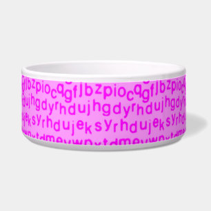 Dark Pink Alphabet Bowl