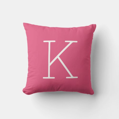 Dark Pink Customize Front  Back For Gifts Throw Pillow