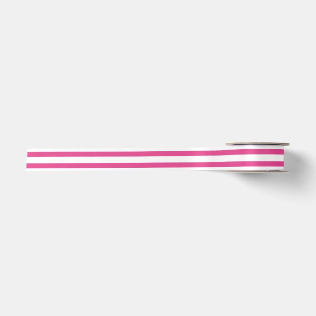 Dark Pink Double Stripe Ribbon (Front)