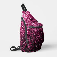 Dark pink faux glitter sparkles