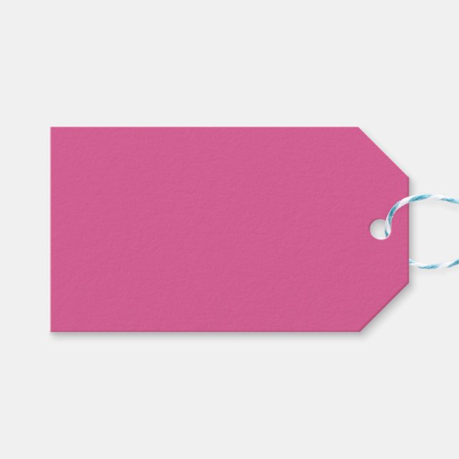 Dark Pink Gift Tag (Front (Horizontal))