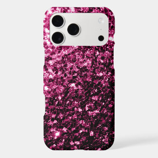 Dark Pink glitter sparkles iPhone 17 Pro Max Case