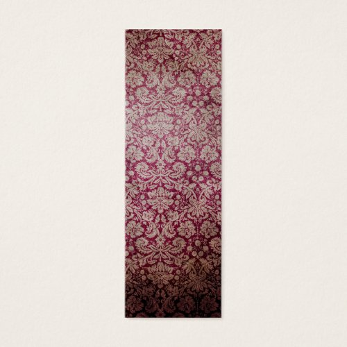 Dark pink grunge damask wallpaper business card templates