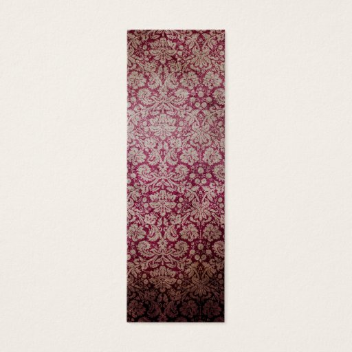 Customizable Dark pink grunge damask wallpaper business card templates