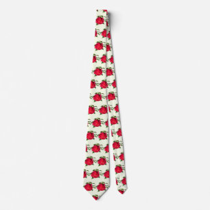Dark Pink Hibiscus Neck Tie
