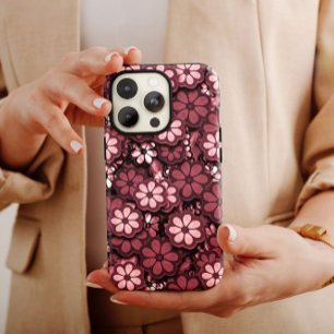 Dark Pink Hippie iPhone 60s Hippie iPhone 13 iPhone 13 Pro Max Case