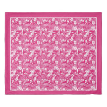 Dark Pink Japanese Chiyogami Blossom Pattern